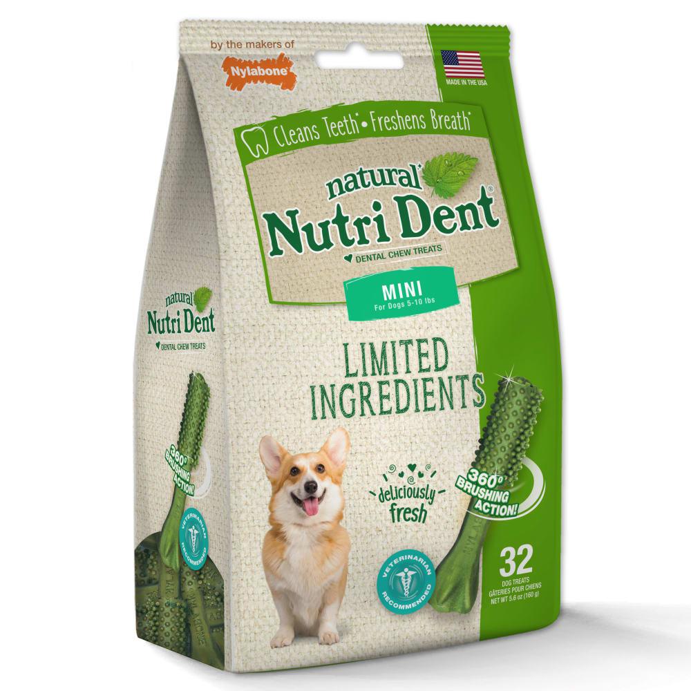 Nylabone Nutri Dent Fresh Breath Flavored Dental Dog Chew Treats  USA |  OXNPV-0745