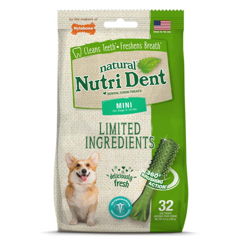 Nylabone Nutri Dent Fresh Breath Flavored Dental Dog Chew Treats  USA |  OXNPV-0745