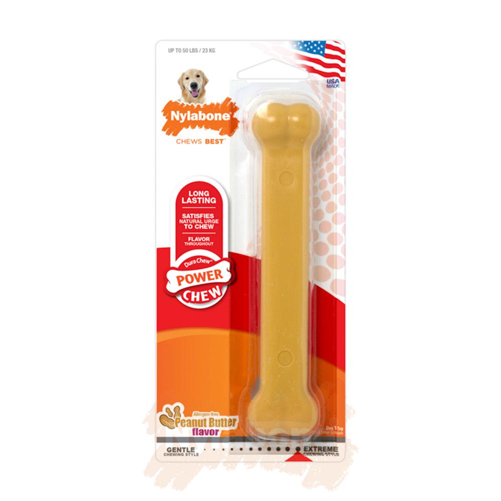 Nylabone Peanut Butter Bone – Large Extreme Chews Toys  USA |  FRZBH-8356