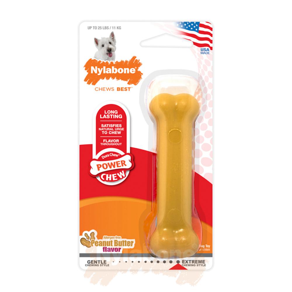 Nylabone Peanut Butter Bone – Small Extreme Chews Toys  USA |  UMBFV-3259