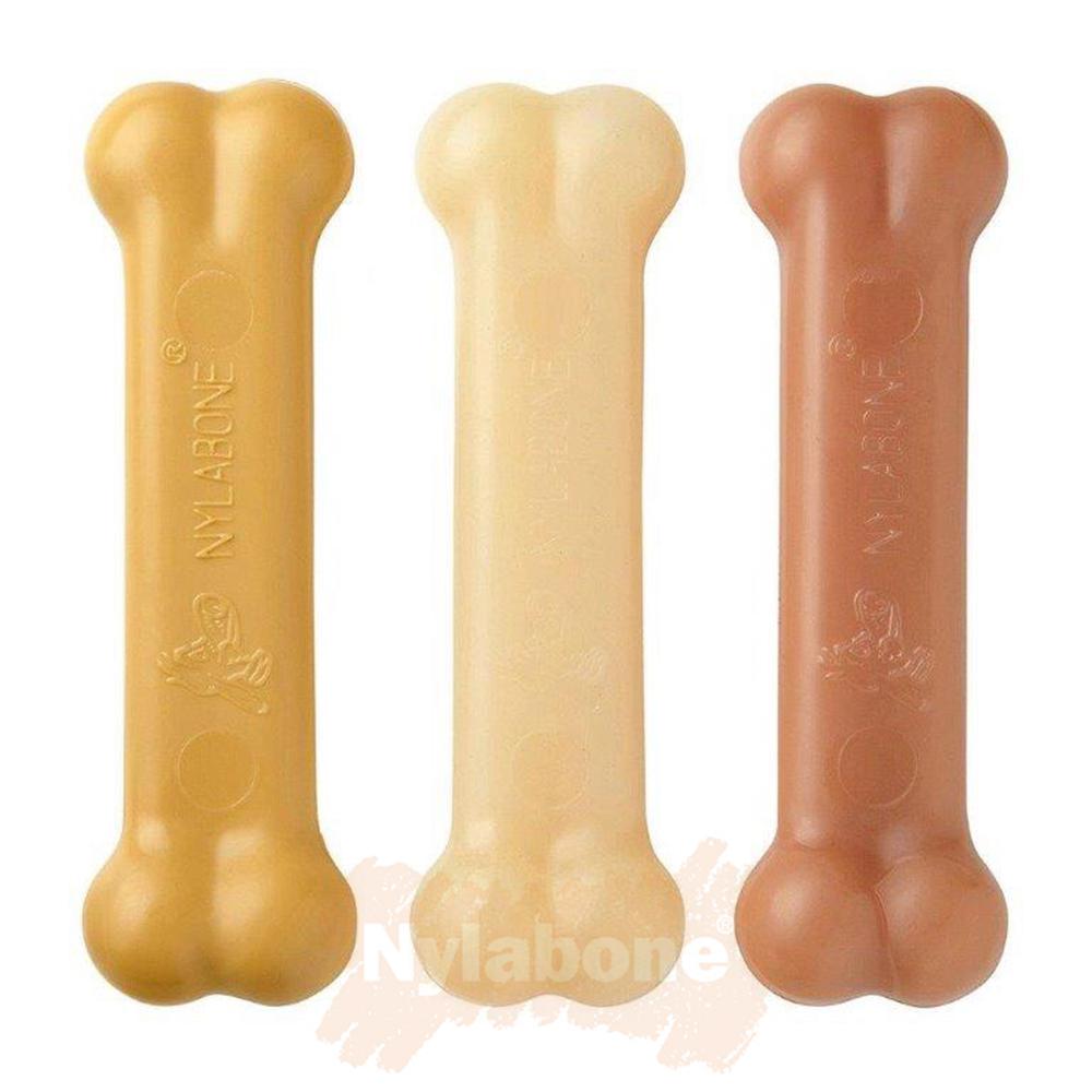 Nylabone Peanut Butter / Chicken / Bacon Bone Triple Pack – Small Extreme Chews Toys  USA |  NOPTZ-3274