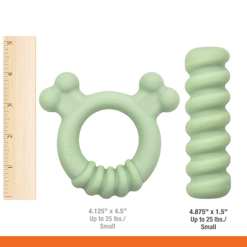 Nylabone Sensory Material Teething Ring Puppy Chew Toys  USA |  FNGPQ-1834