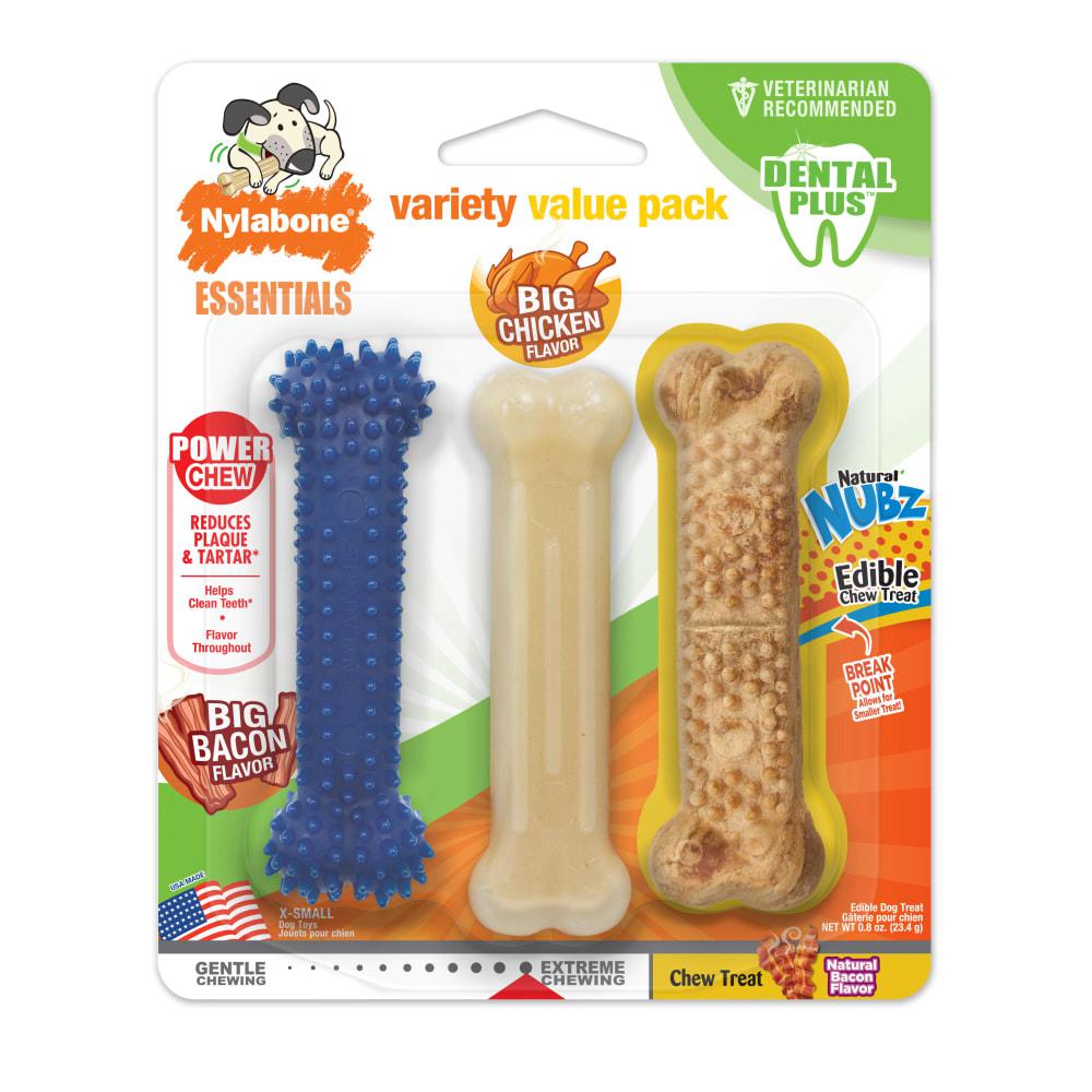 Nylabone Small Value Pack Flexi Chew® Toys  USA |  QLRAC-6204