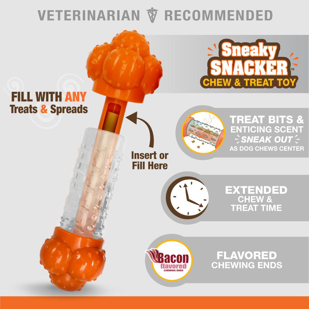 Nylabone Sneaky Snacker Treat Dog Treat Toys  USA |  ILZFQ-5216