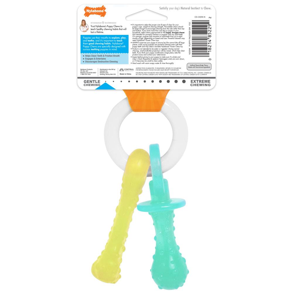 Nylabone Teething Pacifier Puppy Chew Toys  USA |  NILEF-4628