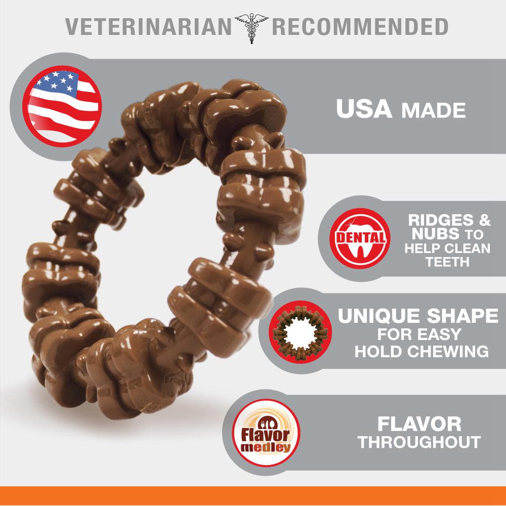 Nylabone Textured Ring Power Chew Toys  USA |  ITAVK-1604